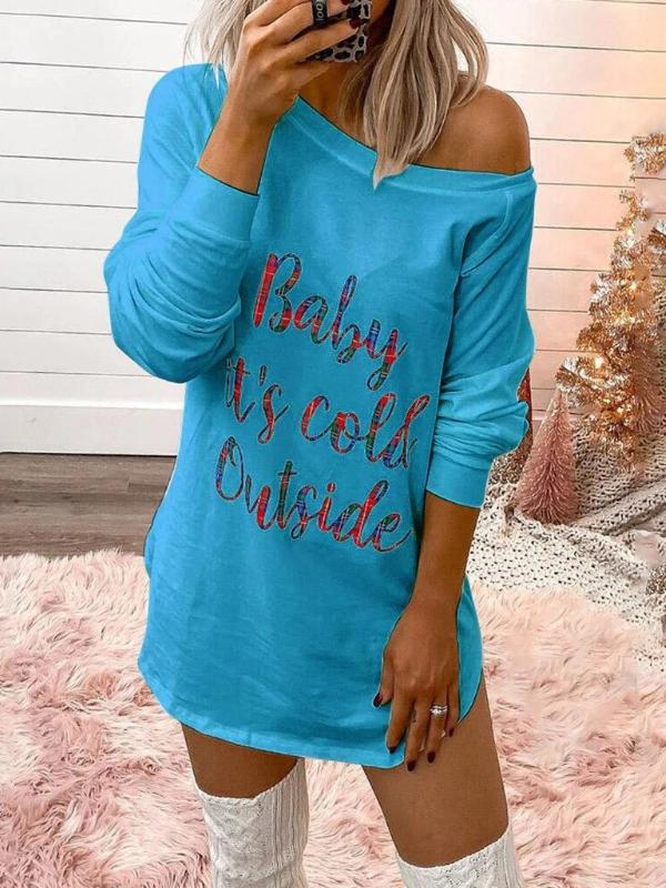 Baby It's Cold Outside Christmas Mini Dress