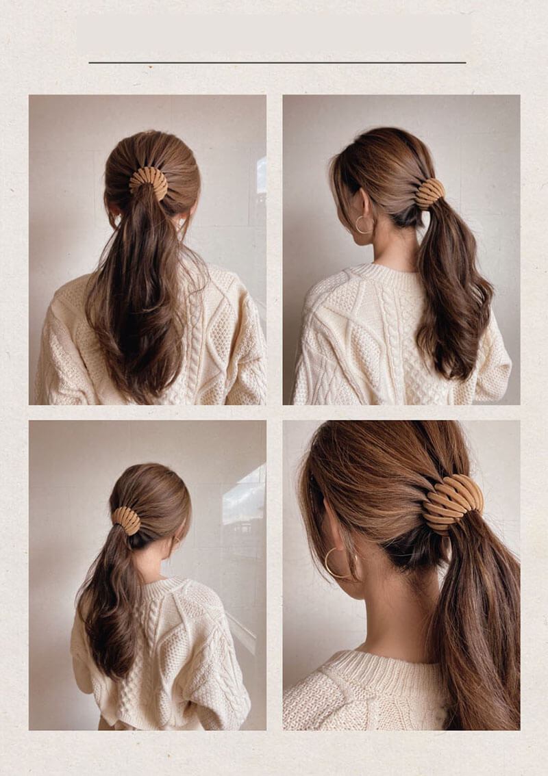 Velvet Hair Claw Bird Nest Expanding Hair Accessories HT002