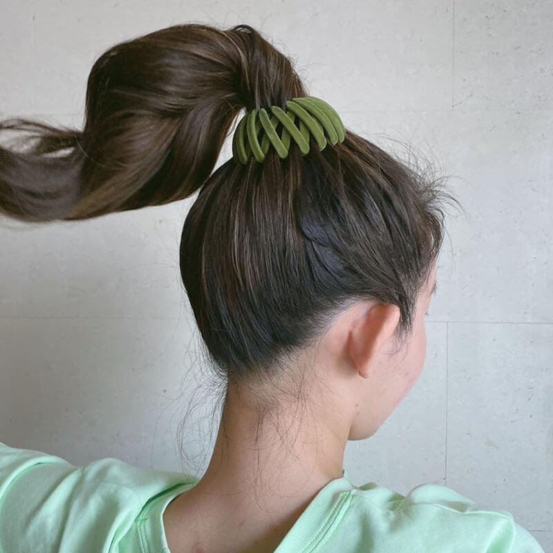 Velvet Hair Claw Bird Nest Expanding Hair Accessories HT002