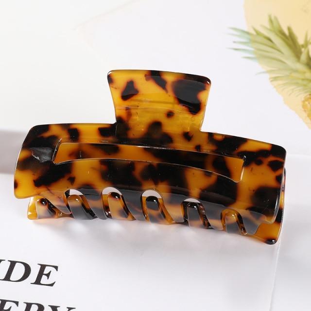 Hair Crabs Clip Leopard Grain Hair Clamps