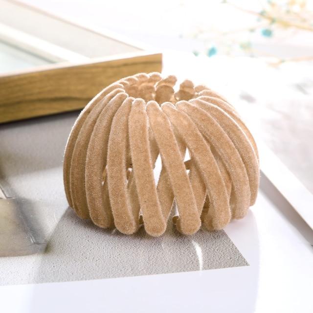 Velvet Hair Claw Bird Nest Expanding Hair Accessories HT002