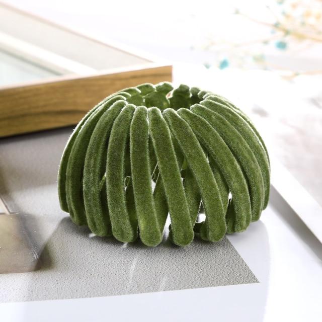 Velvet Hair Claw Bird Nest Expanding Hair Accessories HT002