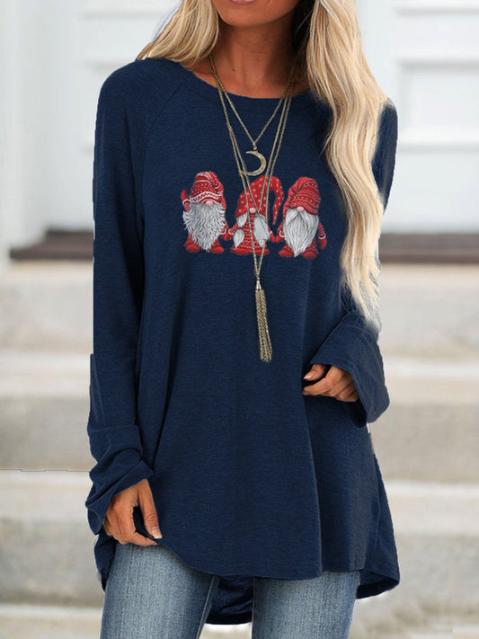 Women's Scandinavian Gnomes Christmas Blouse